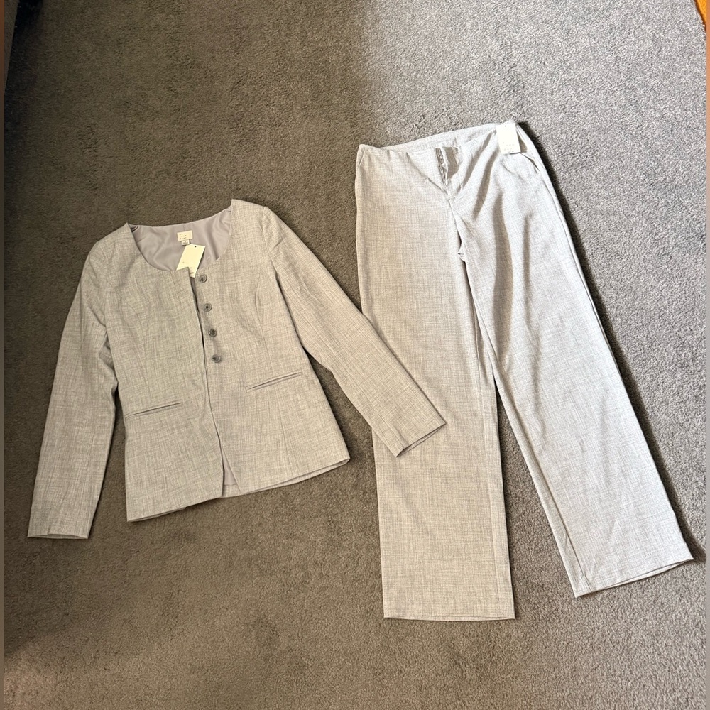 a new day Light Gray Pantsuit